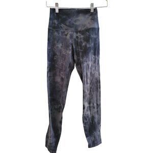 Lululemon Womens Wunder Under Gray Camo size 4 High Waist luxtreme legging yoga